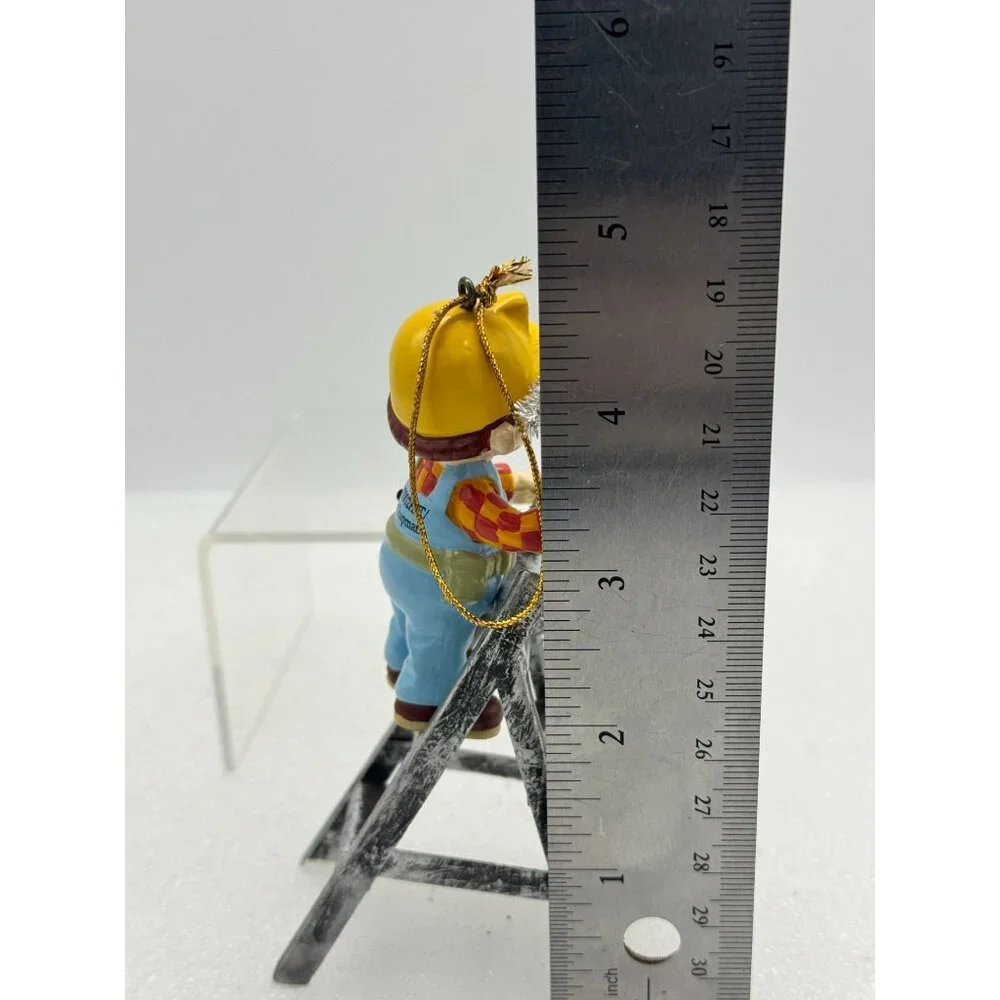 Vintage Bob the Builder on Ladder Christmas Ornament